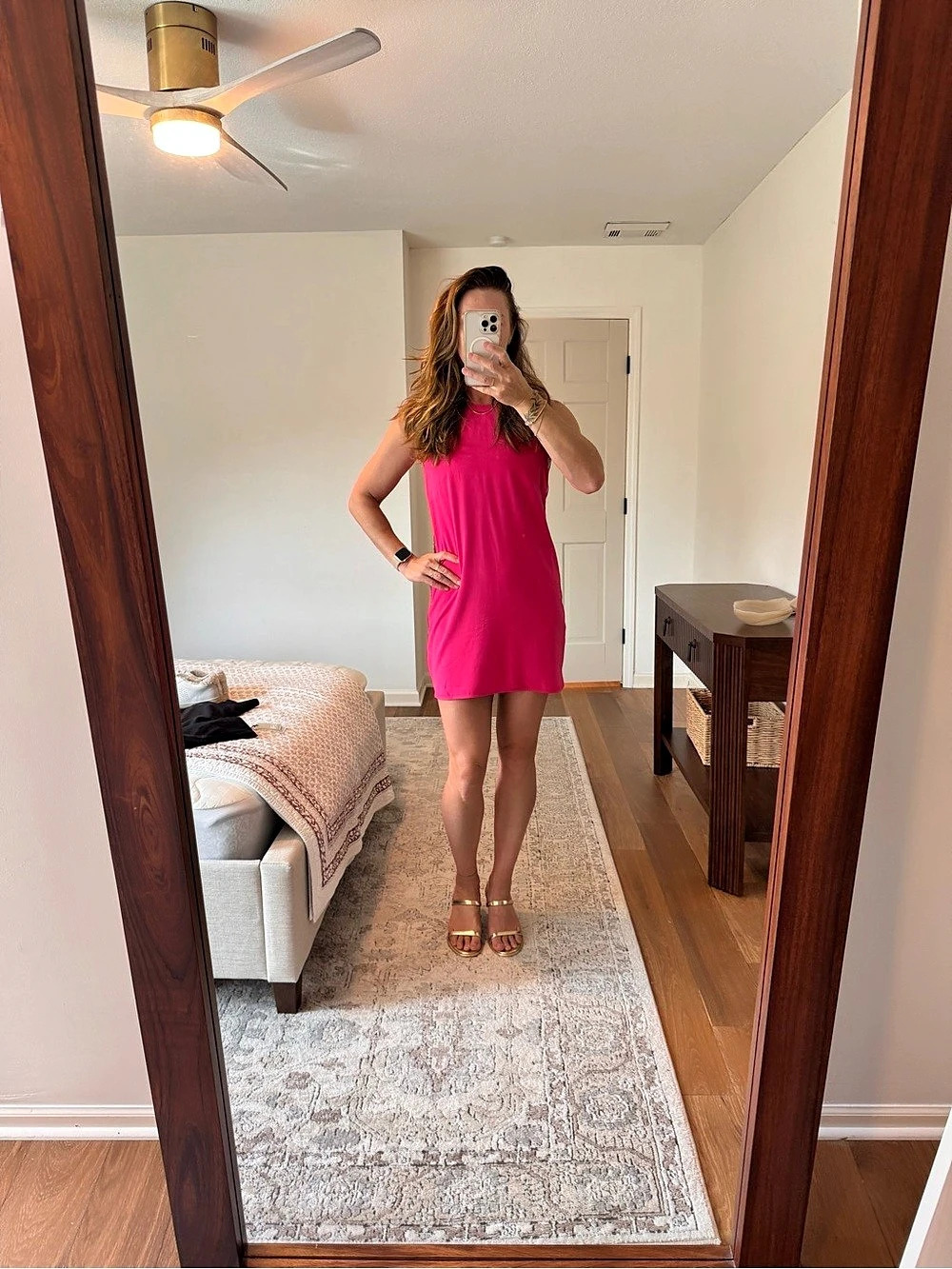 BCBGMAXAZRIA Athena by BCBGMAXAZRIA Pink Mini Dress Size Small Like New